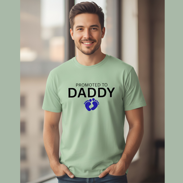 Promoted To Daddy T-Shirt | Graphic Printed Tshirt For Father | Cute Gift for New Dad