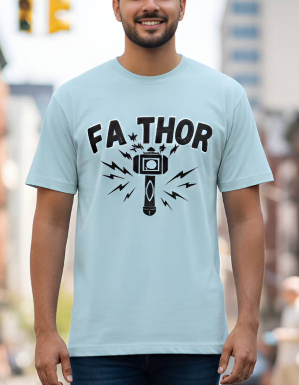 "FA-THOR" Graphic Tshirt for Father | Best Quality with 180 GSM Bio-Washed Cotton