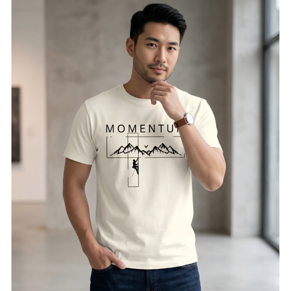 MOMENTUM Mountain Graphic Tshirt | Premium Quality 180 GSM | Buy Now