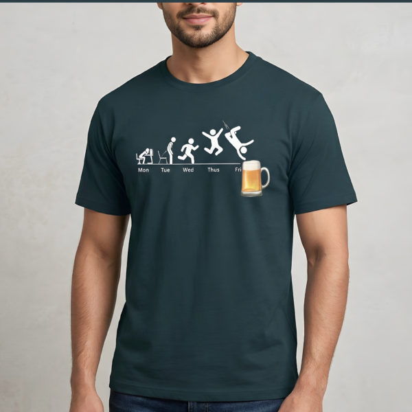 Weekend Graphic Tshirt | Ultimate Evolution of the Weekend: Best Petrol Blue Tshirt