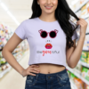 Sassy graphic crop top