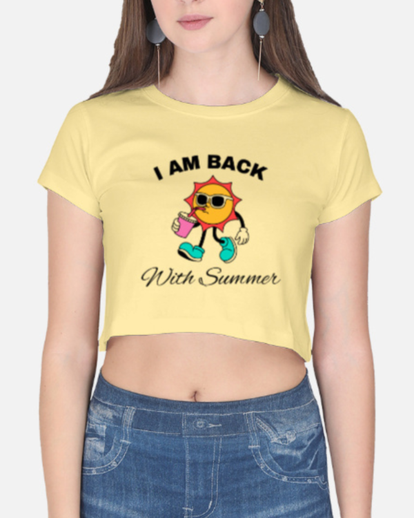Cotton Crop Top | Best Graphic Tee for Girls